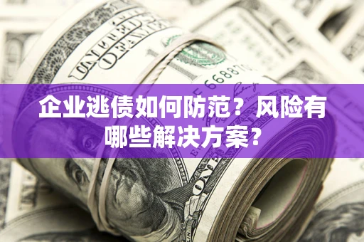 北京企业逃债如何防范？风险有哪些解决方案？