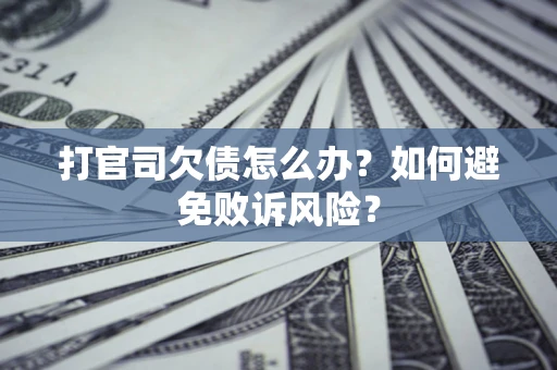 北京打官司欠债怎么办？如何避免败诉风险？