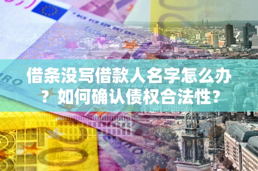 北京借条没写借款人名字怎么办？如何确认债权合法性？