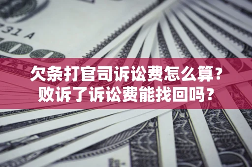 北京欠条打官司诉讼费怎么算？败诉了诉讼费能找回吗？