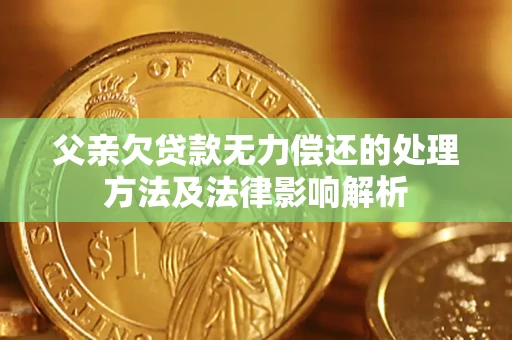 北京父亲欠贷款无力偿还的处理方法及法律影响解析
