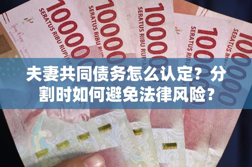 北京夫妻共同债务怎么认定？分割时如何避免法律风险？